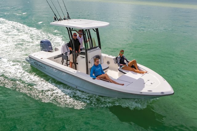 2025 R226 Cayman Cruising in Ocean Front Starboard View