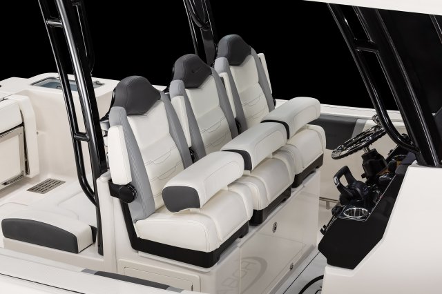 2025 R300 Triple Forward Facing Helm Seats Arm Rests & Bolsters Up